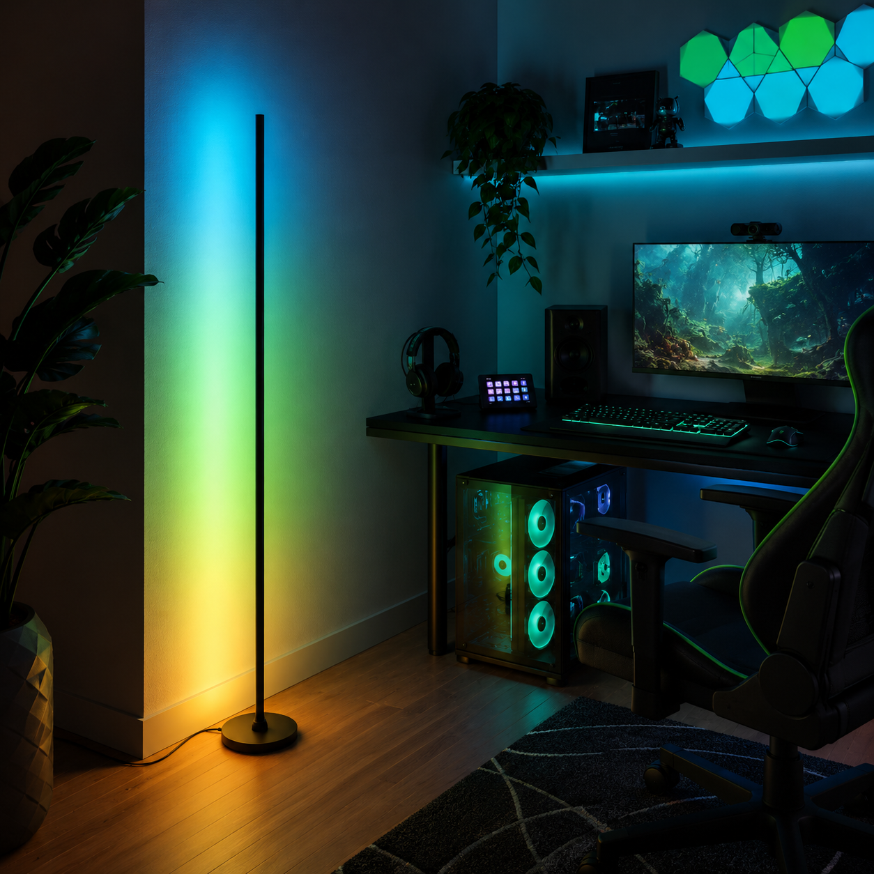 Glowzenix™ RGB Corner Floor Lamp