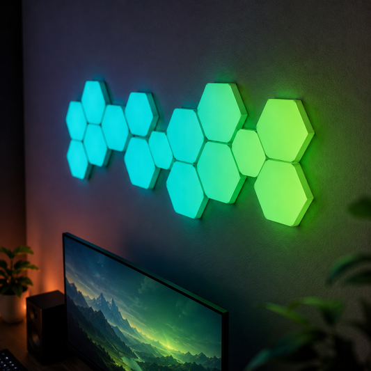 Glowzenix™ Hexagon Modular Wall Lights